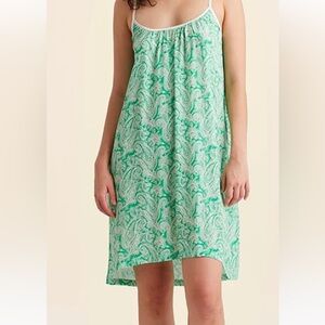 PAPINELLE Sophia Paisley Strappy Nightgown Knee Length NWT sz M, L, 2XL